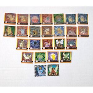 Vintage Pokemon Artbox Cards & Stickers Lot Lenticular Premier Edition Flipz